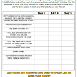 Time Management Worksheets For Kids And Teens