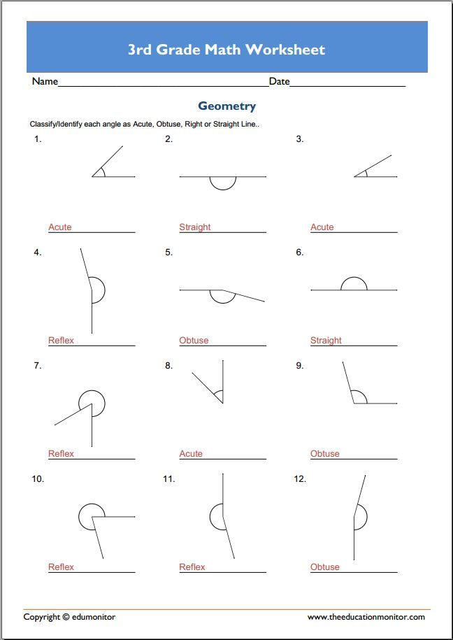 Use These Free 3rd Grade Printable Math Worksheets To Help Reinforce