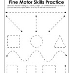 Use This Fine Motor Skills Practice Worksheet To Practice Fine Motor