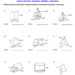 Volume Of Cones Cylinders And Spheres Worksheet Answers Worksheet