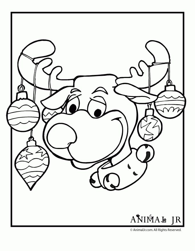 13 Christmas Reindeer Coloring Pages Disney Coloring Pages