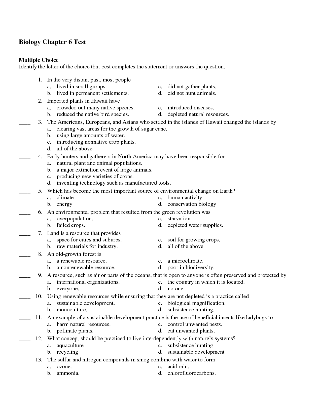 19 Biology Worksheets With Answers Worksheeto