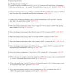 33 Specific Heat Worksheet Answers Support Worksheet