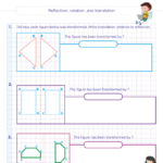 5th Grade Symmetry And Transformation Worksheets Pdf Sequence Of