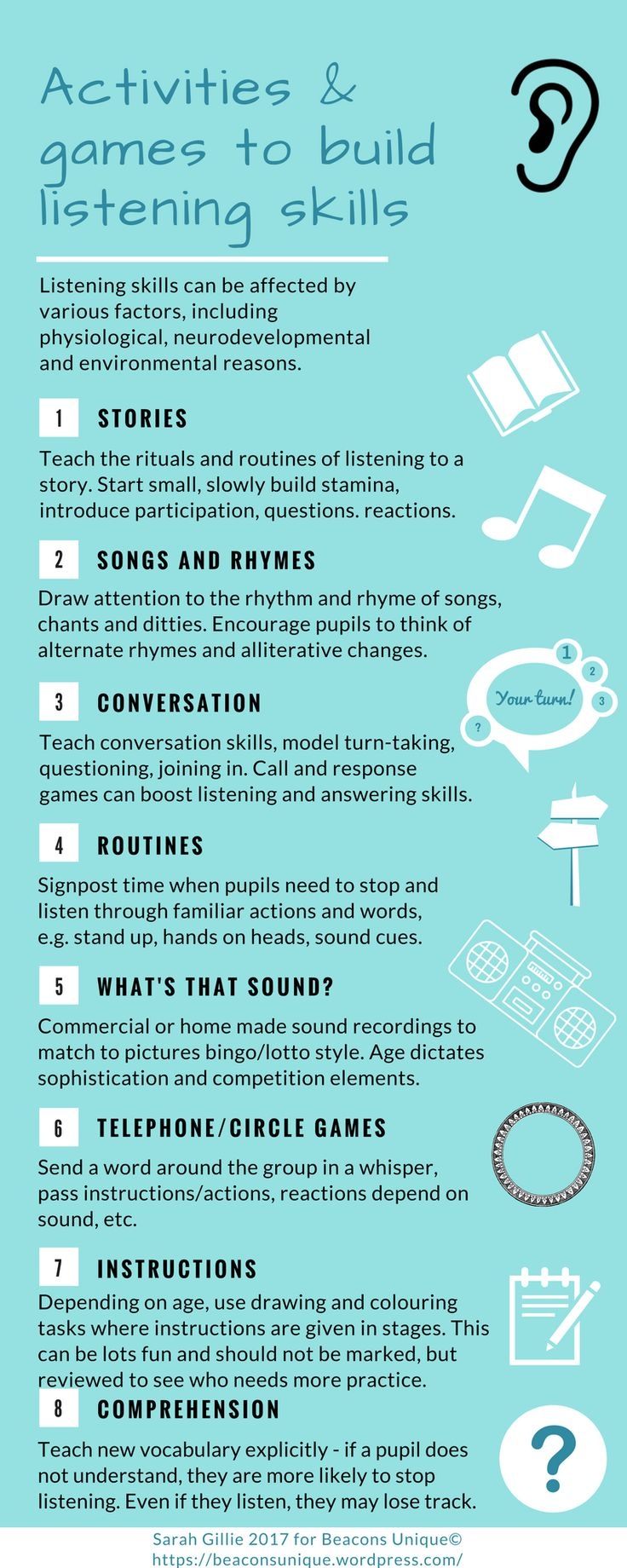 8 Ideas To Promote Listening Skills Listening Skills Activities