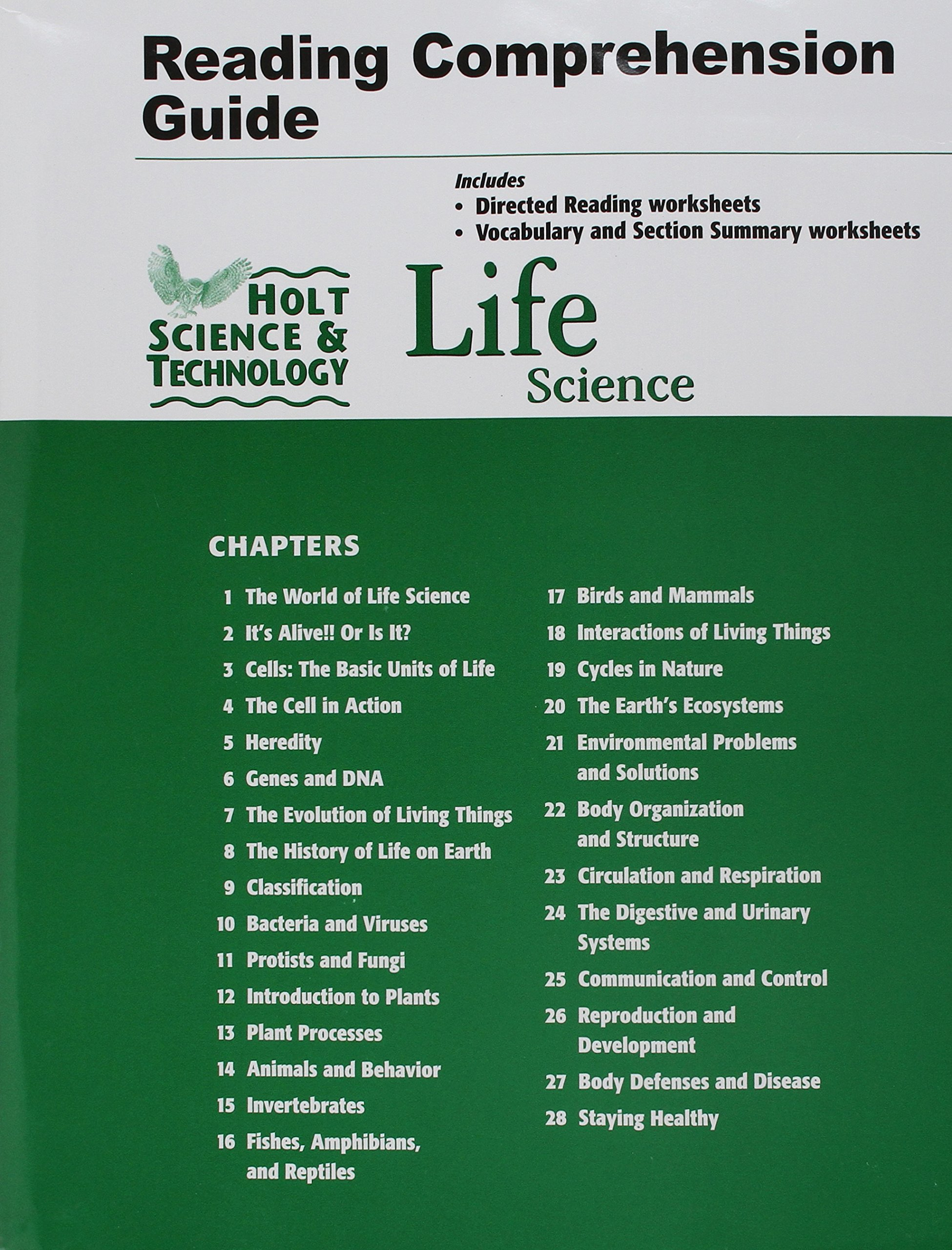Bestseller Holt Biology Section 19 Review Answer Key