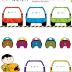 Car Match Math Worksheet For Grade 1 Free Printable Worksheets