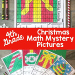 Christmas Math Mystery Picture Color By Number Activities For 4th