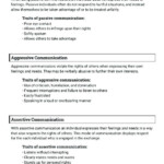 Communication Skills Worksheets For Adults Worksheets Samples