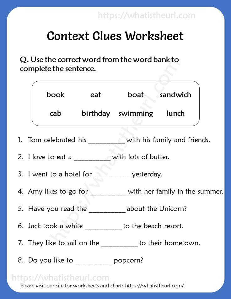 Context Clues Worksheet For Grade 5 In 2020 Context Clues Worksheets