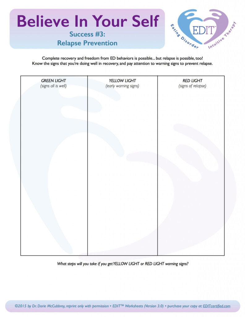 Coping Skills For Anxiety Worksheets