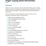 Coping Skills Worksheets Techniques For Anger Management TheraNest