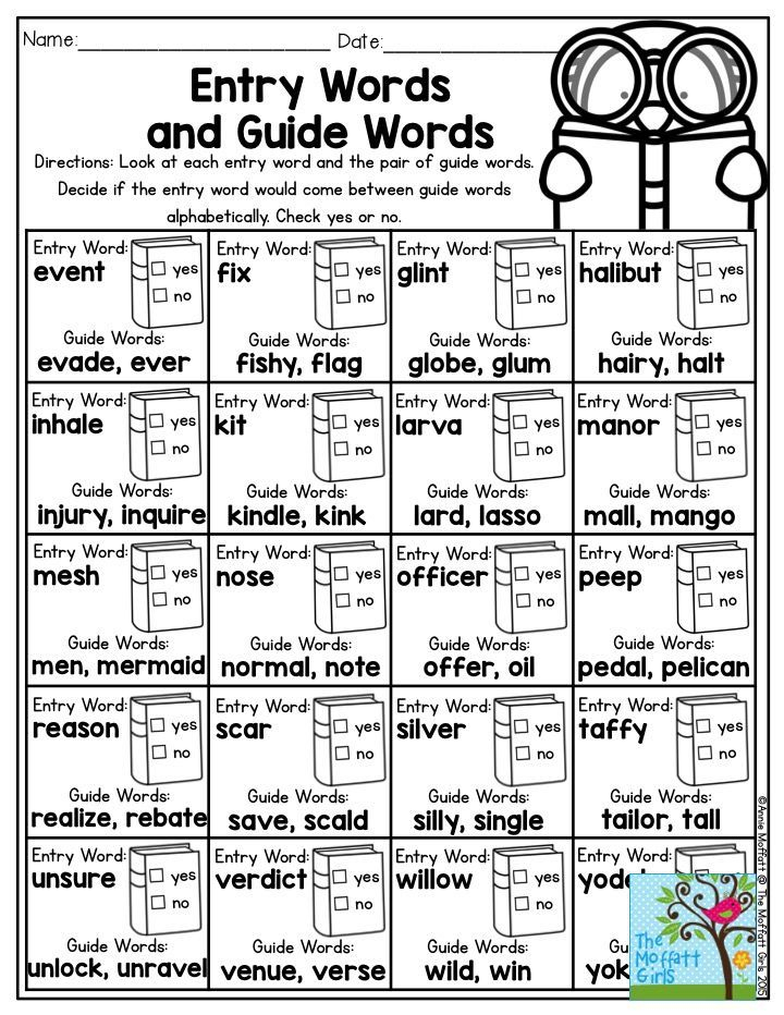 Definition Of Guide Words Defitioni