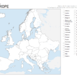 Europe Coloring Printable Blank Map Europe Map Printable Blank Map