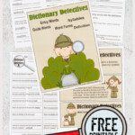 FREE Dictionary Detective Skills Worksheets For Kids