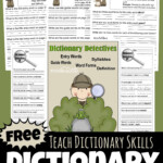 FREE Dictionary Detective Worksheets For Kids