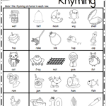 Free Kindergarten Rhyming Worksheets For November Made By Teachers