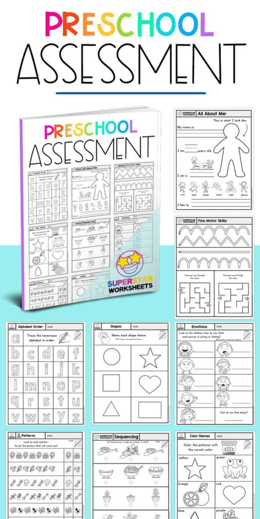 Free Preschool Assessment Worksheets For Year end Review Or As A 