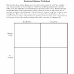 Free Printable Dbt Worksheets Decisional Balance Worksheet PDF