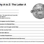 Geography A To Z Free Printable Worksheets Five J s Homeschool