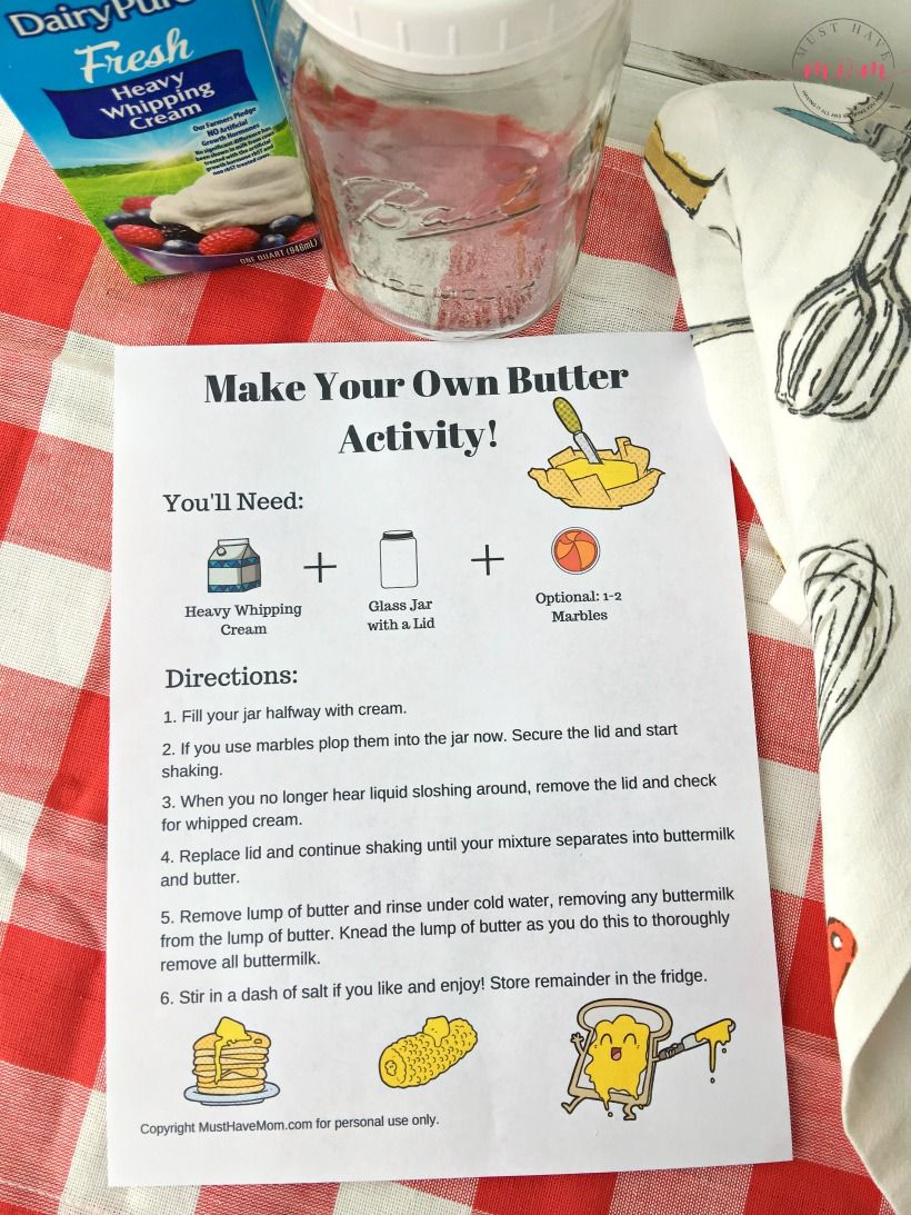 How To Make Your Own Butter Using One Ingredient Great Kids Science 