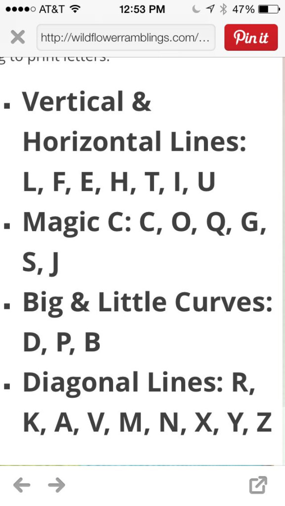 HWT Letter Order Caps Teaching Handwriting Teaching Letters 