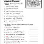 Indefinite Pronouns Grades 5 6 Printable Test Prep Tests And