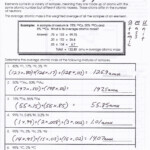 Isotopes And Atomic Mass Worksheet Answer Key