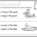 Kindergarten Sentence Writing Worksheets May Correct And Copying