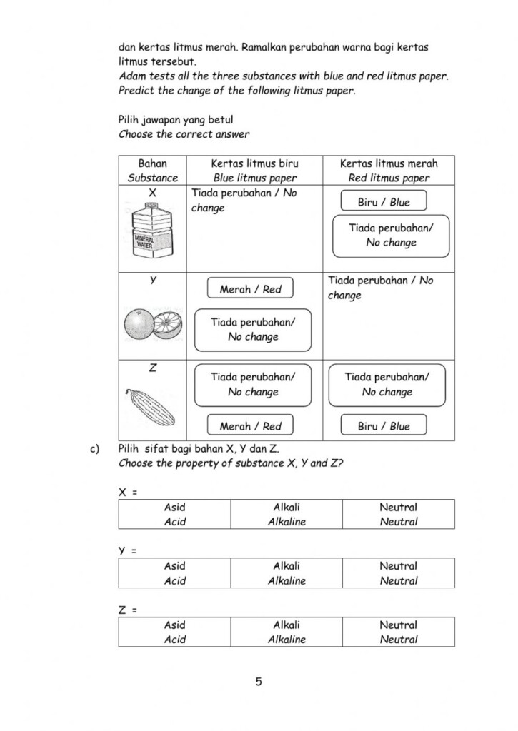 Kuiz Sumatif Sains Tahun 3 DLP Worksheet