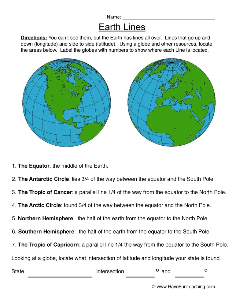 Labeling Latitude And Longitude Worksheet Have Fun Teaching Social 