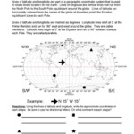 Latitude And Longitude Worksheet Map Skills Worksheets Latitude And