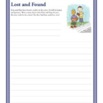 Lost And Found 3rd And 4th Grade Writing Prompt Worksheet