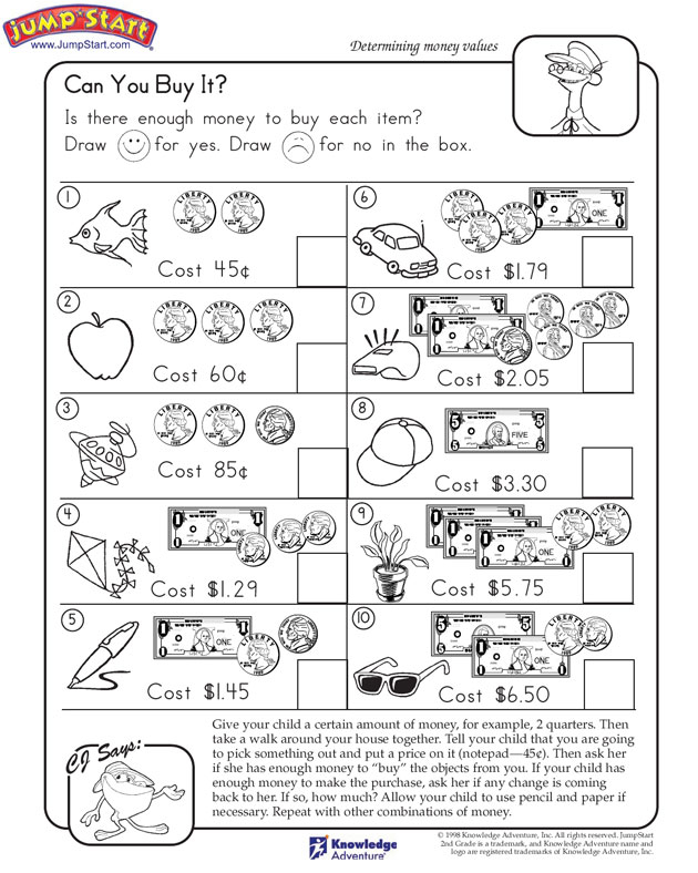 LRC 320 Math Lesson Plan For 2nd Grade Lesson 1 Money Value