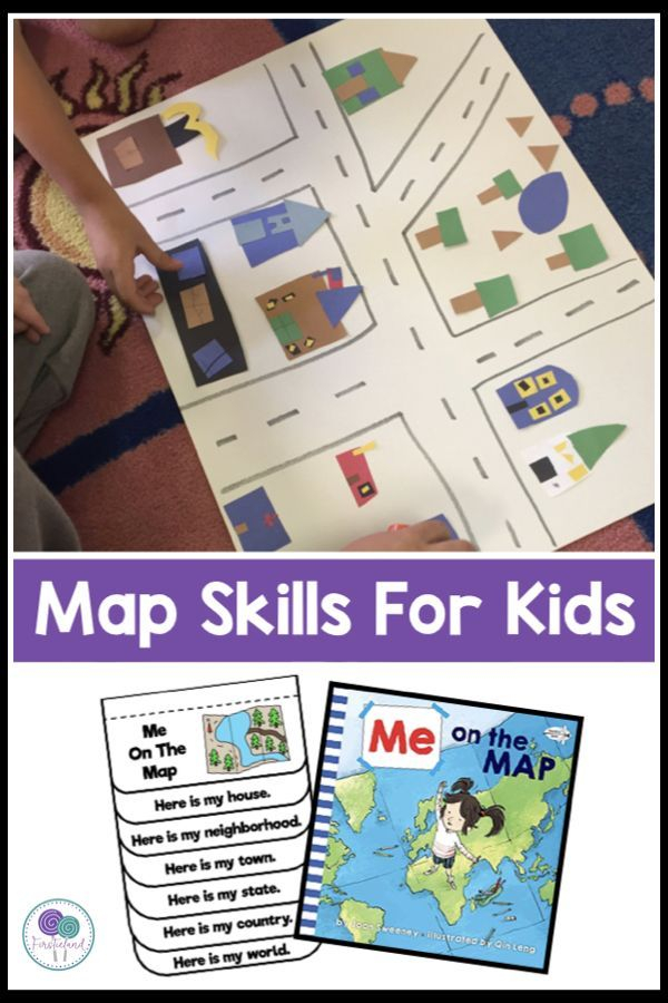 Map Skills Activities For Kindergarten And First Grade Includes A Me 