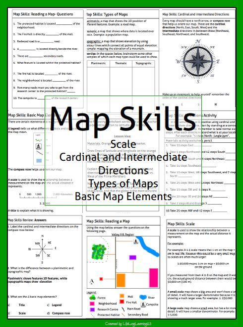 Map Skills Map Worksheets Map Skills Worksheets