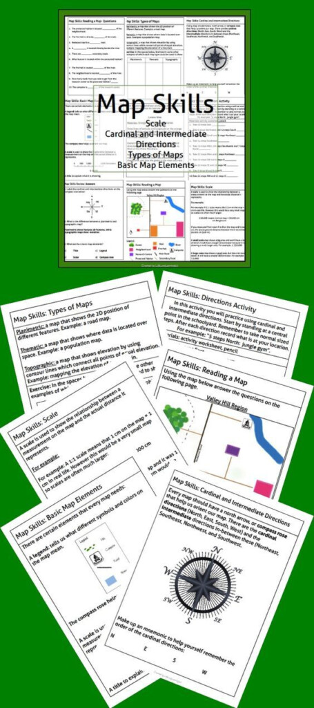 Map Skills Worksheets 4th Grade In 2021 Map Skills 6th Grade Social 