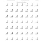 Multiplication Facts To 49 No Zeros With Target Fact 3 A