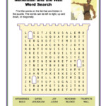 Nehemiah And The Wall Word Search Children s Bible Activities