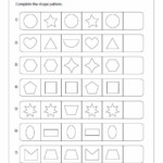 Pattern Worksheets For Grade 1 Pattern Worksheet 2nd Grade