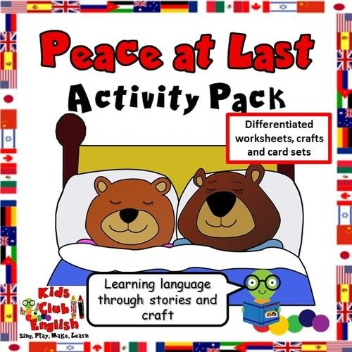 Peace At Last Activity Pack Worksheets Crafts Games Flashcards 