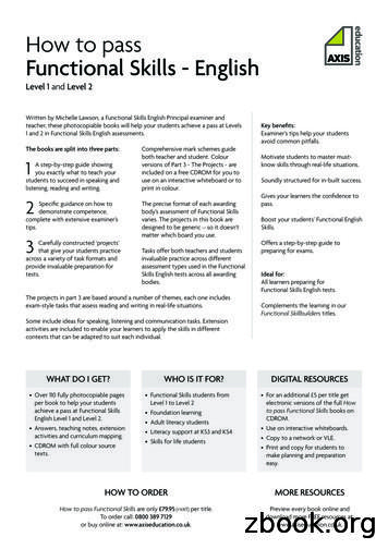 Pearson Edexcel Functional Skills English PDF Free Download