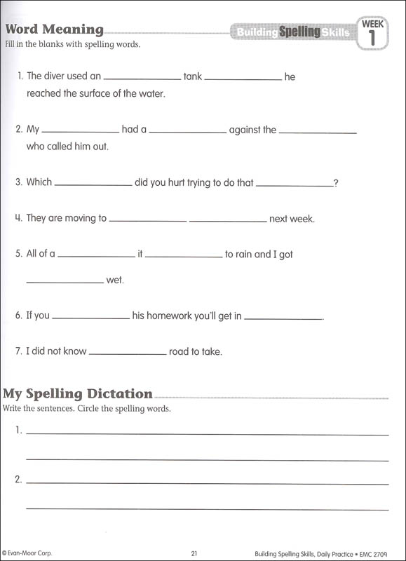 Phonics Spelling Grade 4 Answer Key