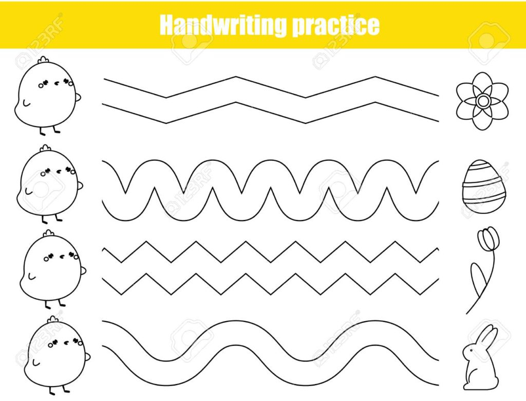 Prewriting Skills Preschool Worksheet And Tracing Practice Sheets 