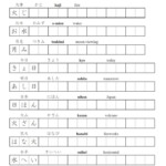 Printable Hiragana Worksheets Learning Japanese Kanji Practice Book