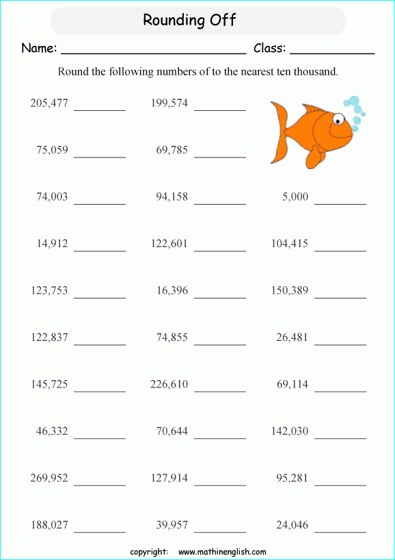 Printable Primary Math Worksheet For Math Grades 1 To 6 Based On The 