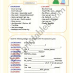 SHOPPING DIALOGUE WORKSHEET ESL Worksheet By JuliaViajera