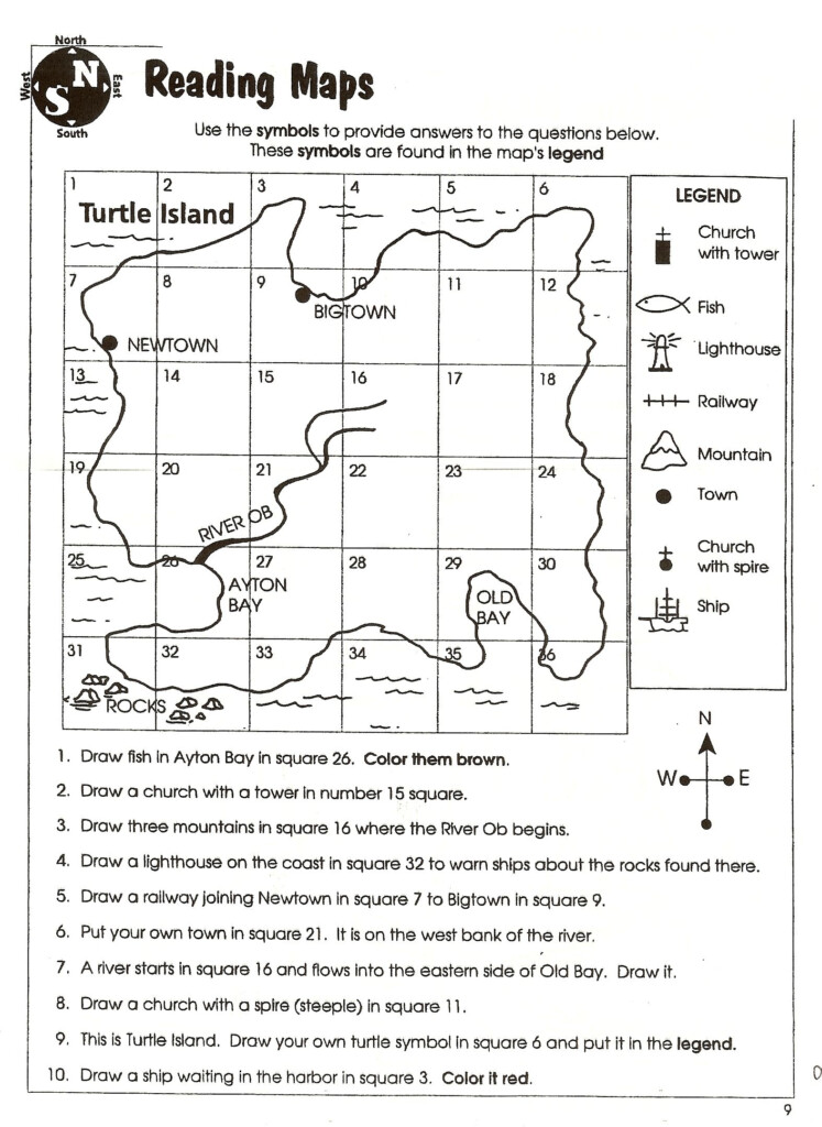 Social Studies Skills Social Studies Worksheets Map Skills 