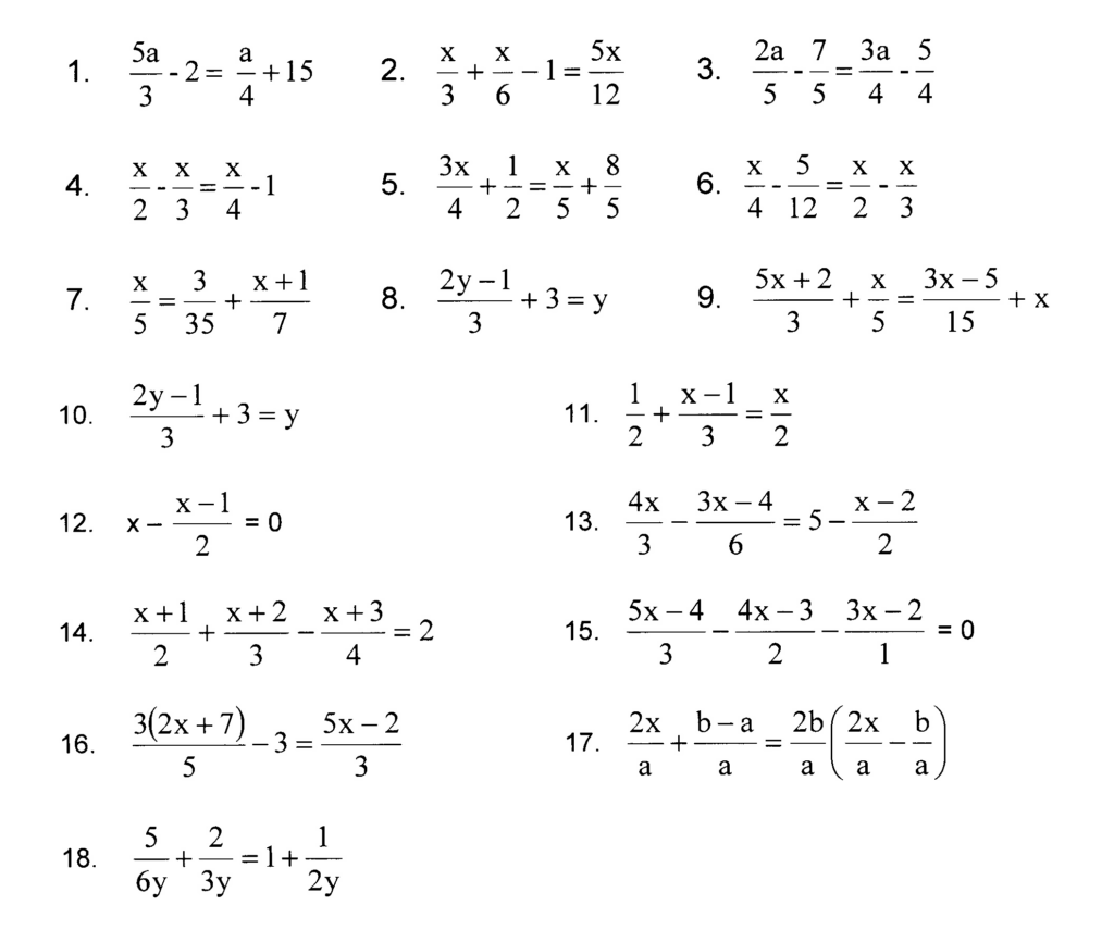 Solving Linear Equations Review Worksheet Pdf Solving Multistep 