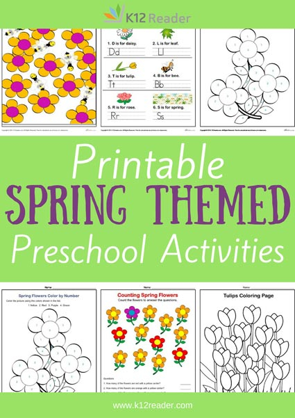 Spring Preschool Theme Activities Printable Classroom Lessons